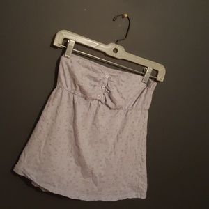 Maurices light blue strip less top